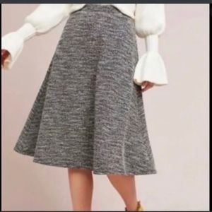 Isla Maude x Anthropologie Textured A-line midi skirt